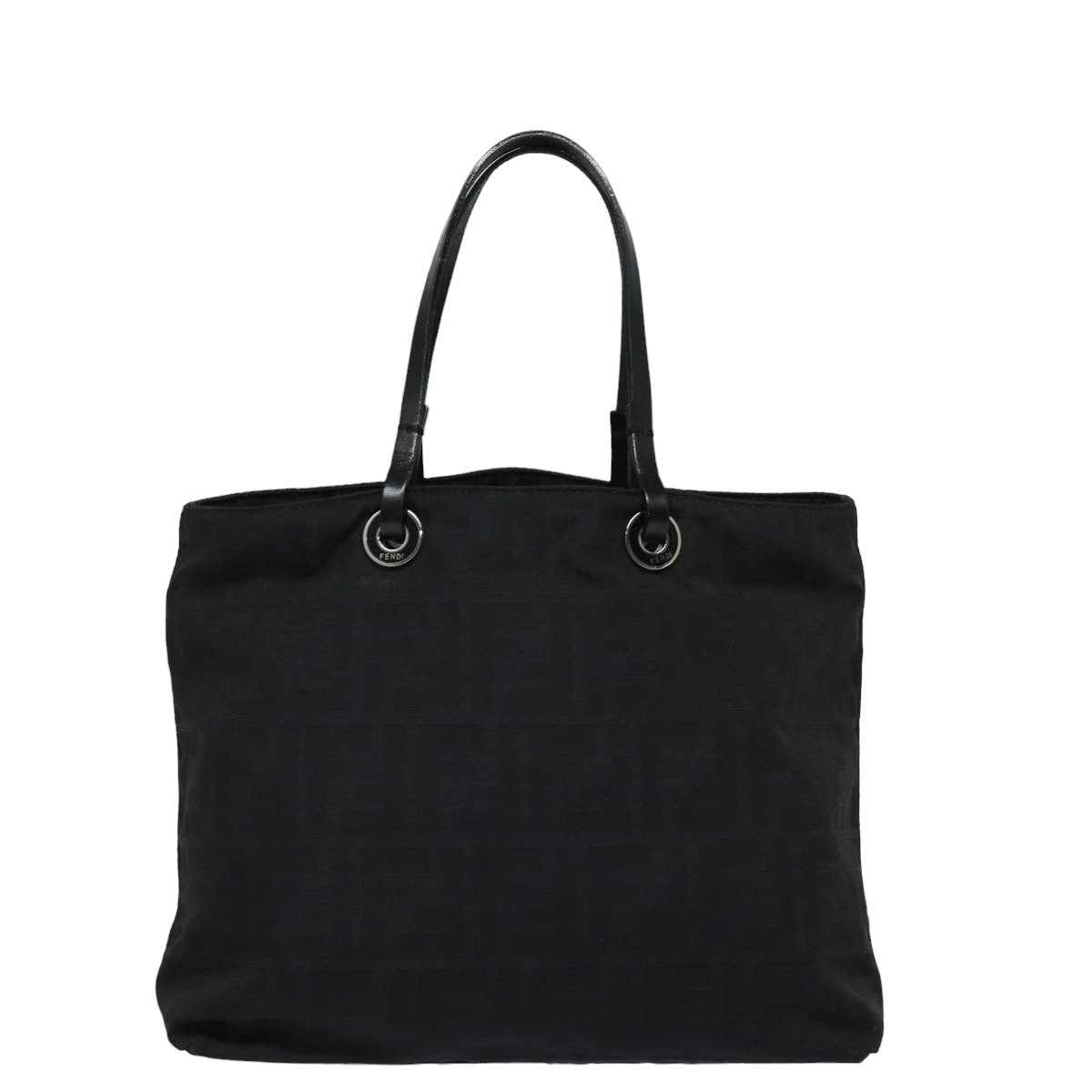 FENDI Zucca Canvas Hand Bag Black ac3041