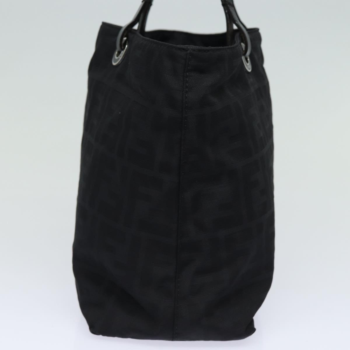 FENDI Zucca Canvas Hand Bag Black ac3041