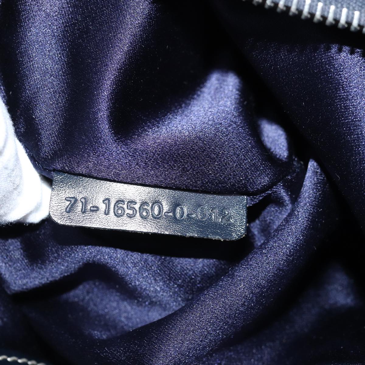 FENDI Zucchino Canvas Hand Bag Navy ac3057