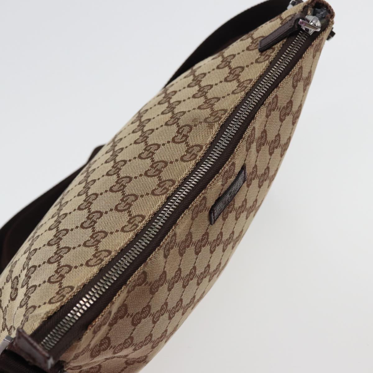 GUCCI GG Canvas Shoulder Bag Beige 114273 ac3058
