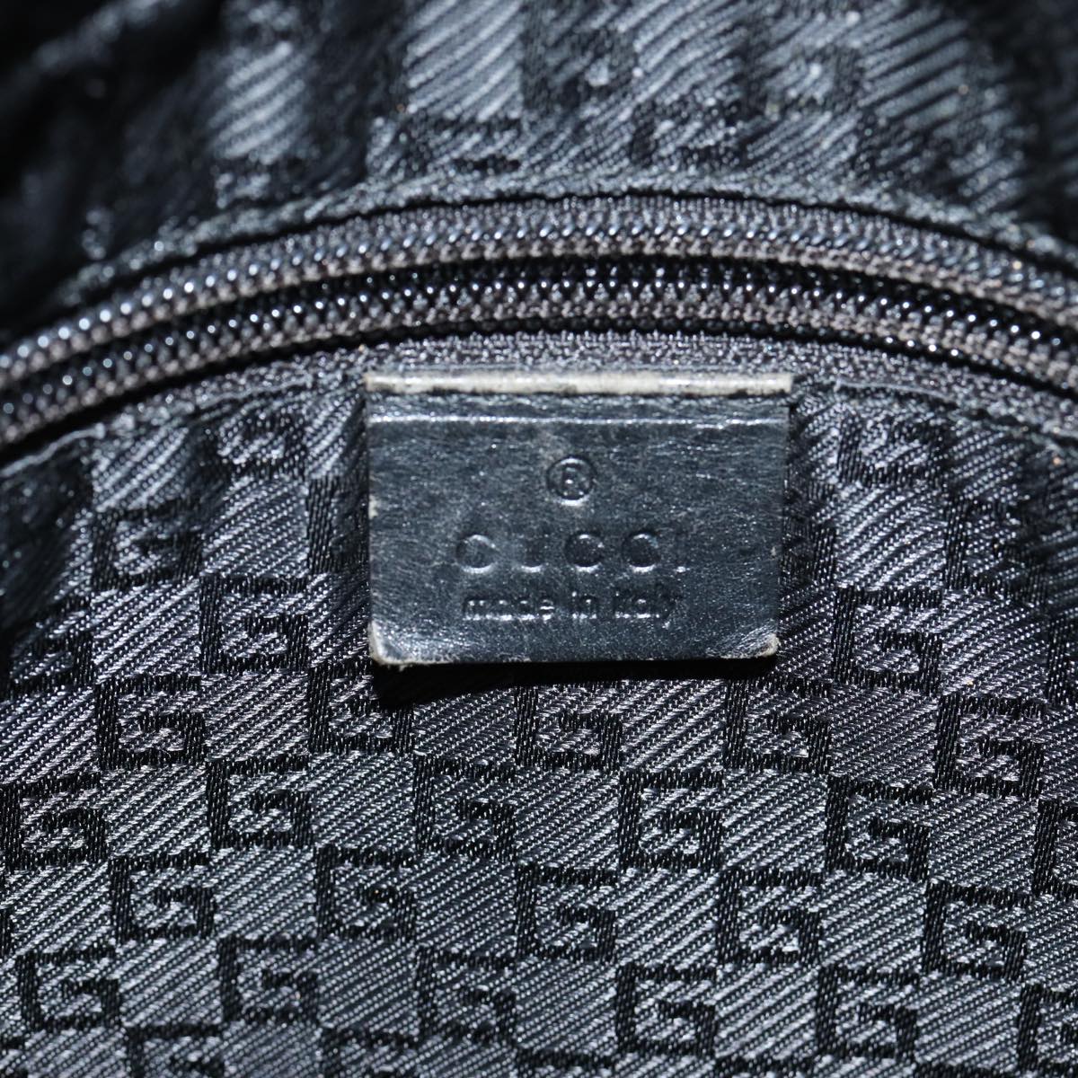 GUCCI Shoulder Bag Canvas Black 019 0418 002058 ac3088