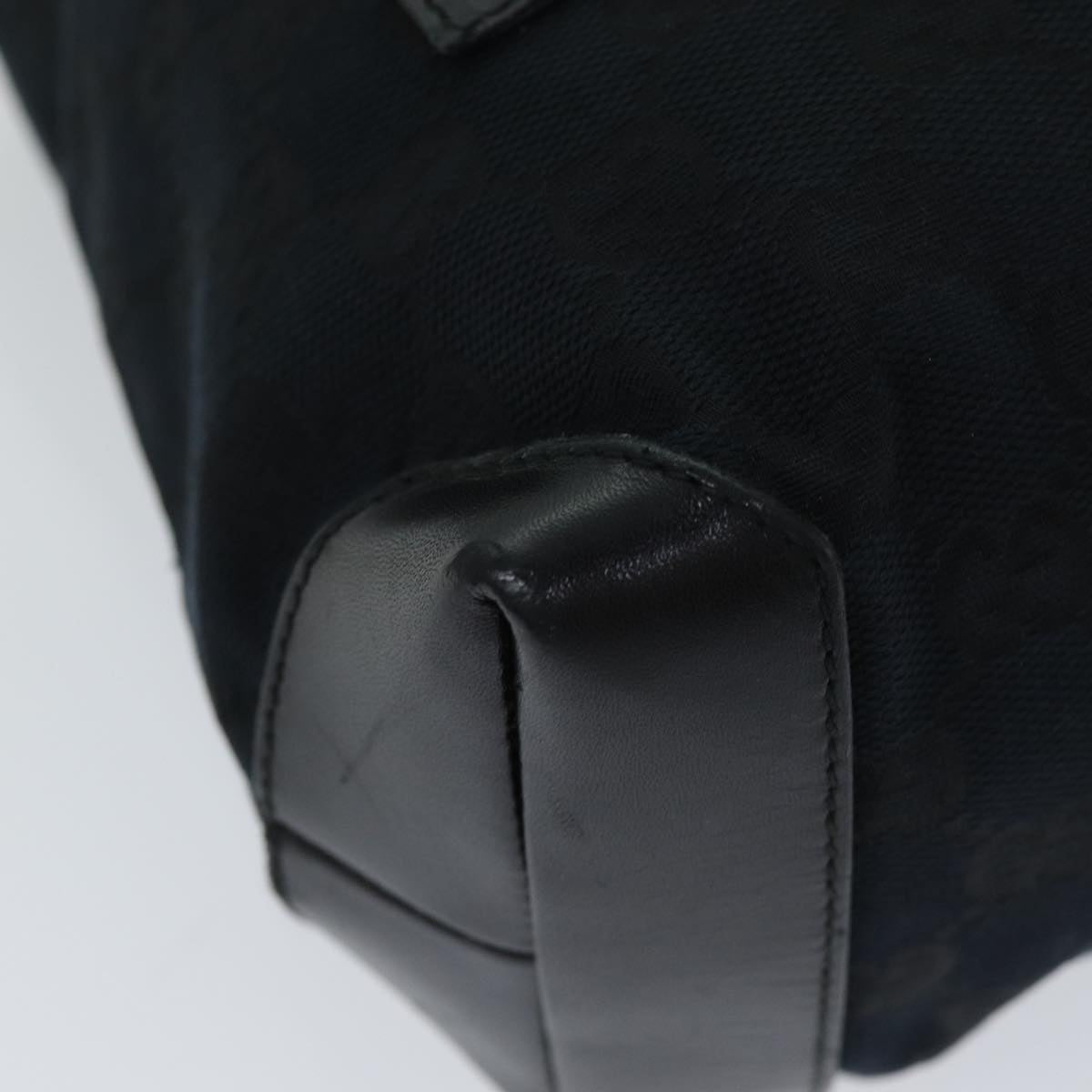 GUCCI GG Canvas Tote Bag Black 019 0402 ac3090