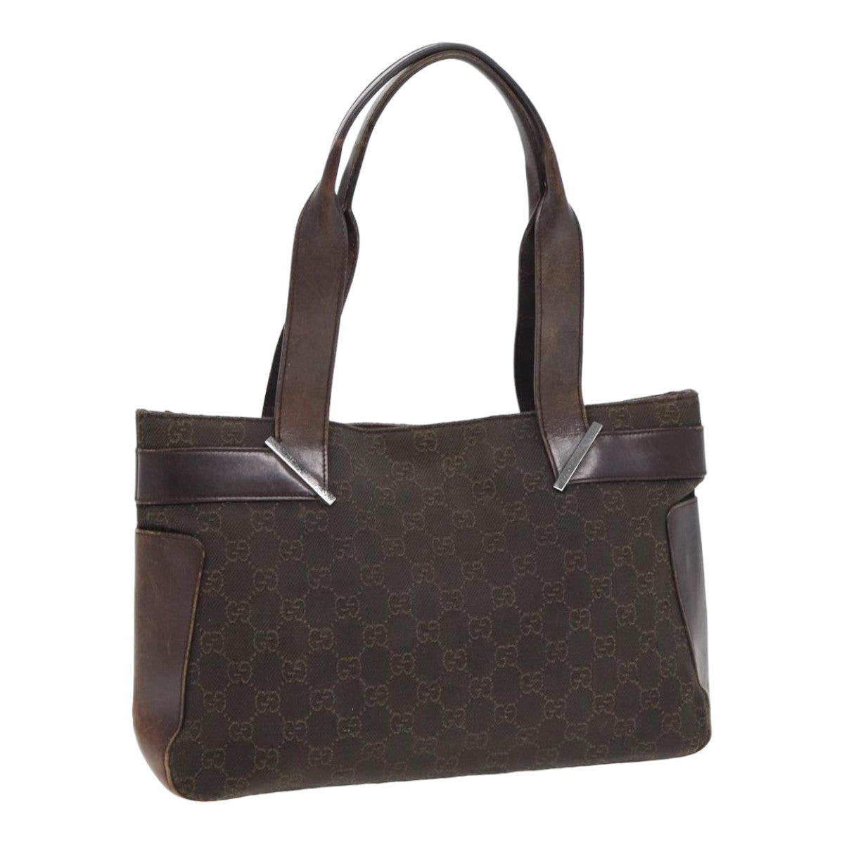 GUCCI GG Canvas Tote Bag Brown 73983 ac3115