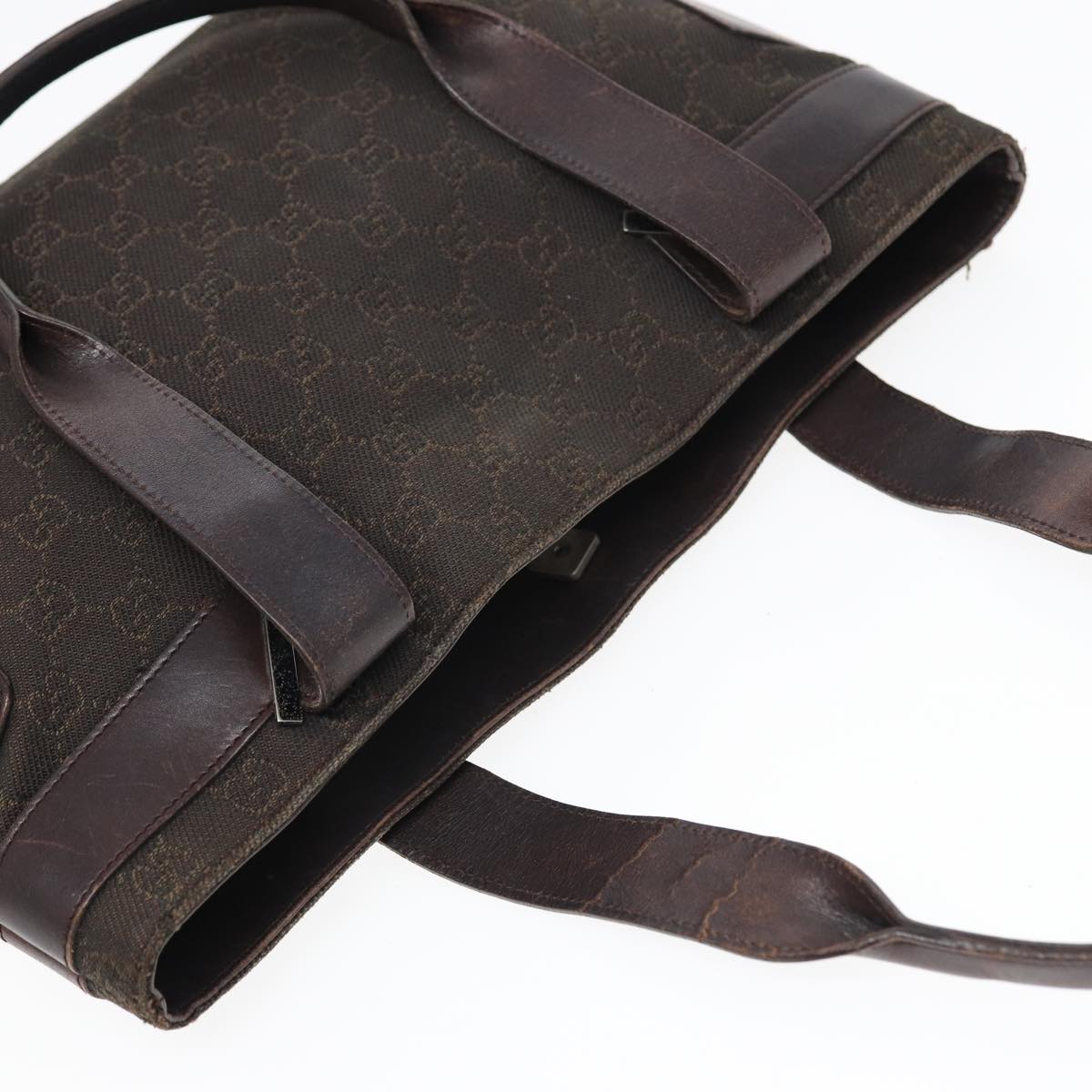 GUCCI GG Canvas Tote Bag Brown 73983 ac3115