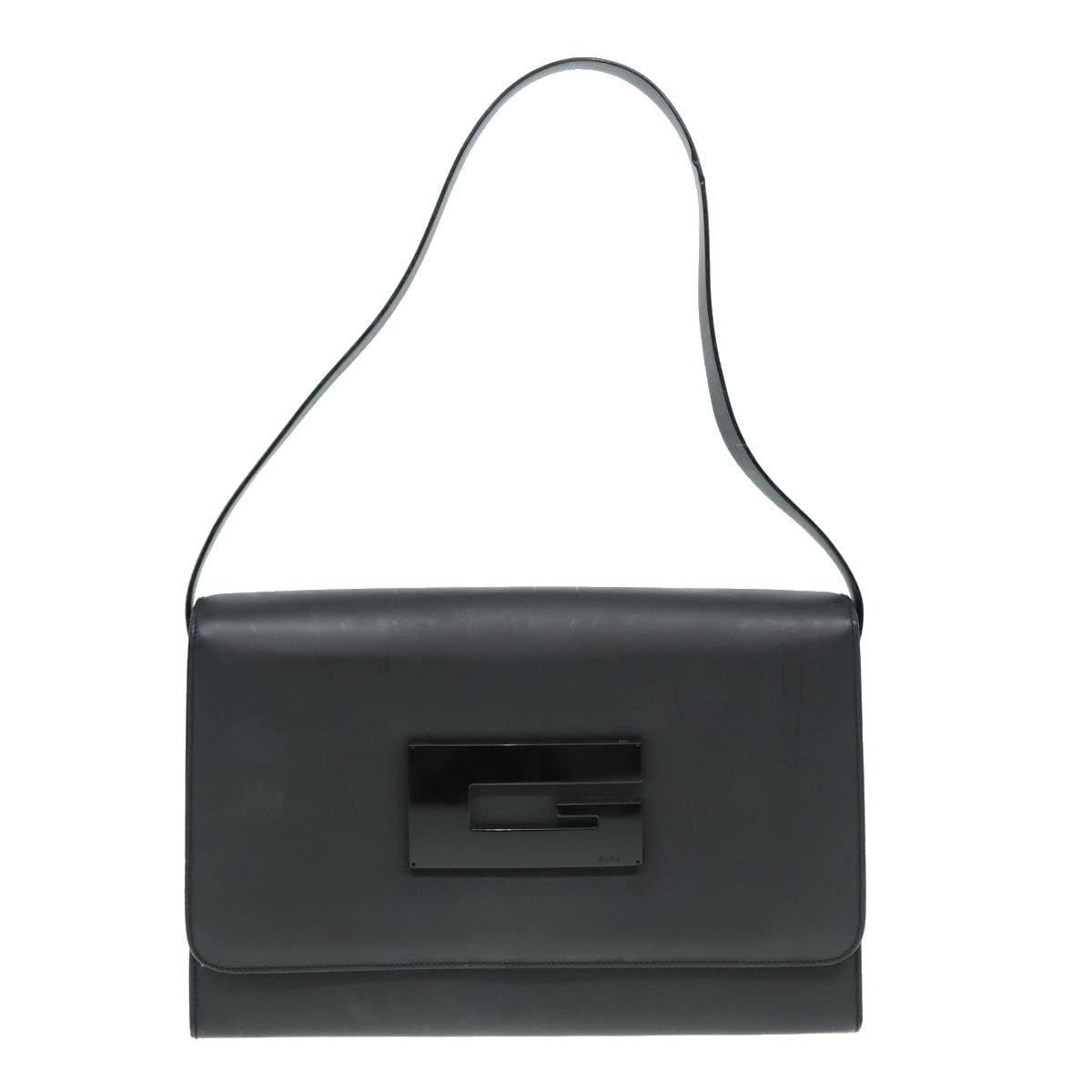 GUCCI Shoulder Bag Enamel Black 001 3064 002058 ac3140