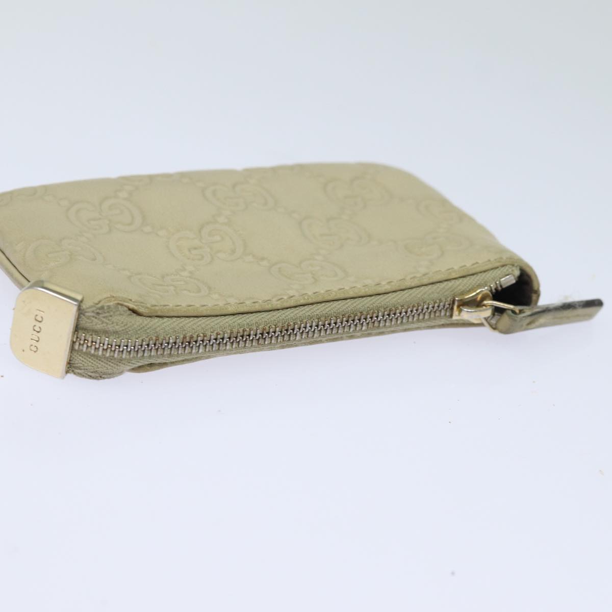 GUCCI GG Canvas Guccissima Coin Purse Beige 233183 ac3151