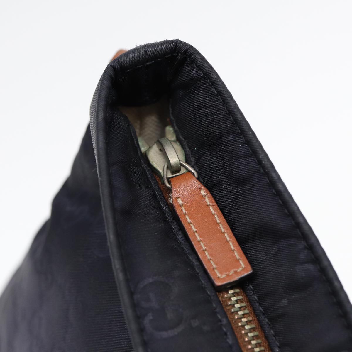 GUCCI GG Canvas Shoulder Bag Navy Silver 314529 ac3201