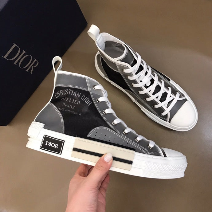 GLM - DIR B23 Black and White HIGH-TOP SNEAKER