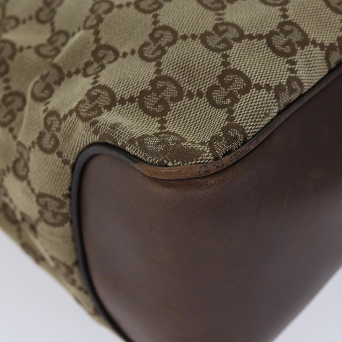 GUCCI GG Canvas Shoulder Bag Beige 109143 ac3211