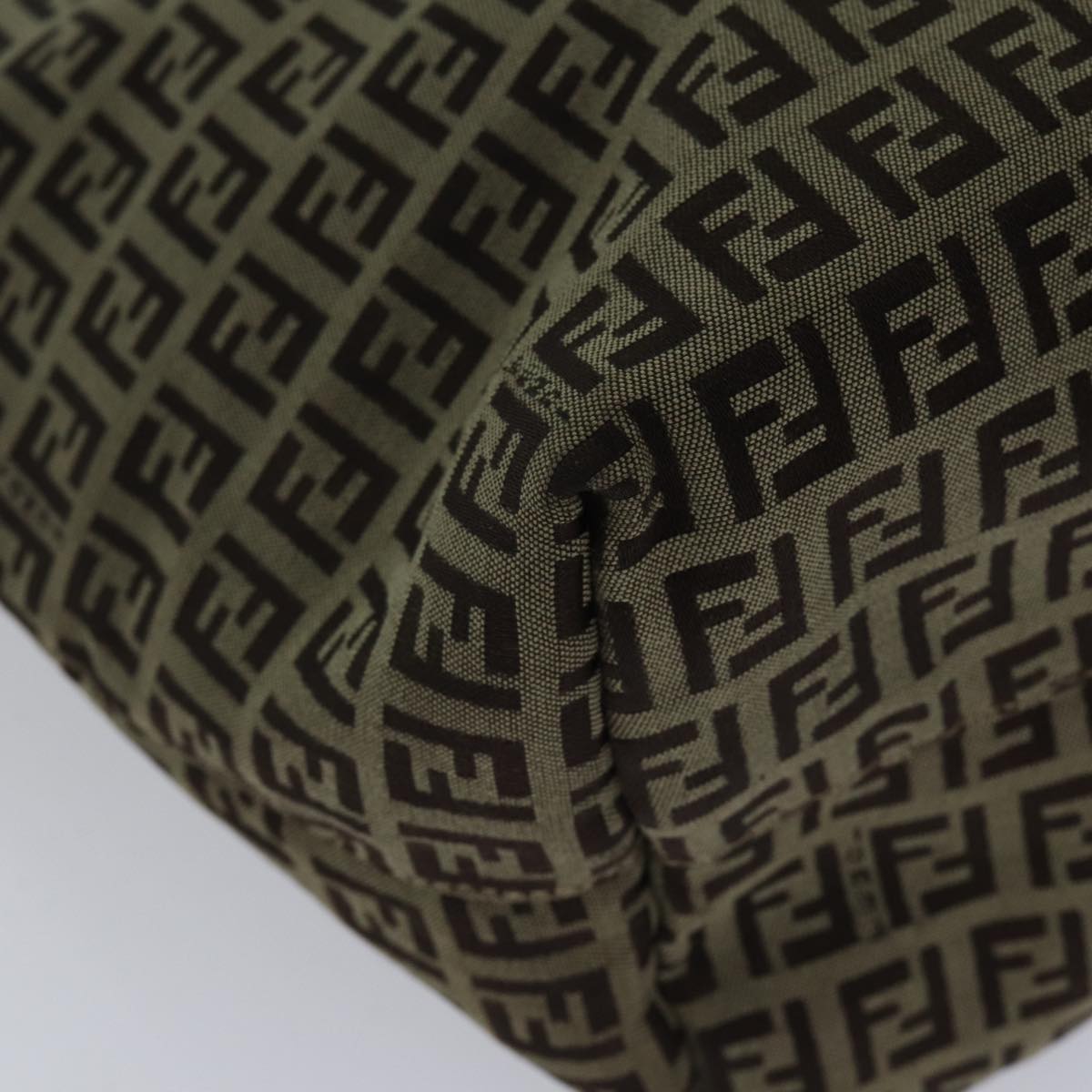 FENDI Zucchino Canvas Tote Bag Beige ac3257