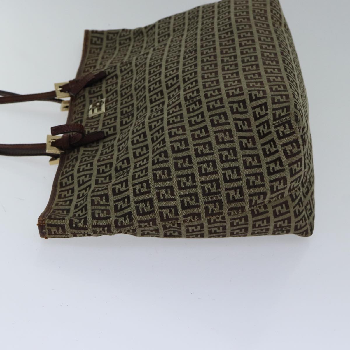 FENDI Zucchino Canvas Tote Bag Beige ac3257