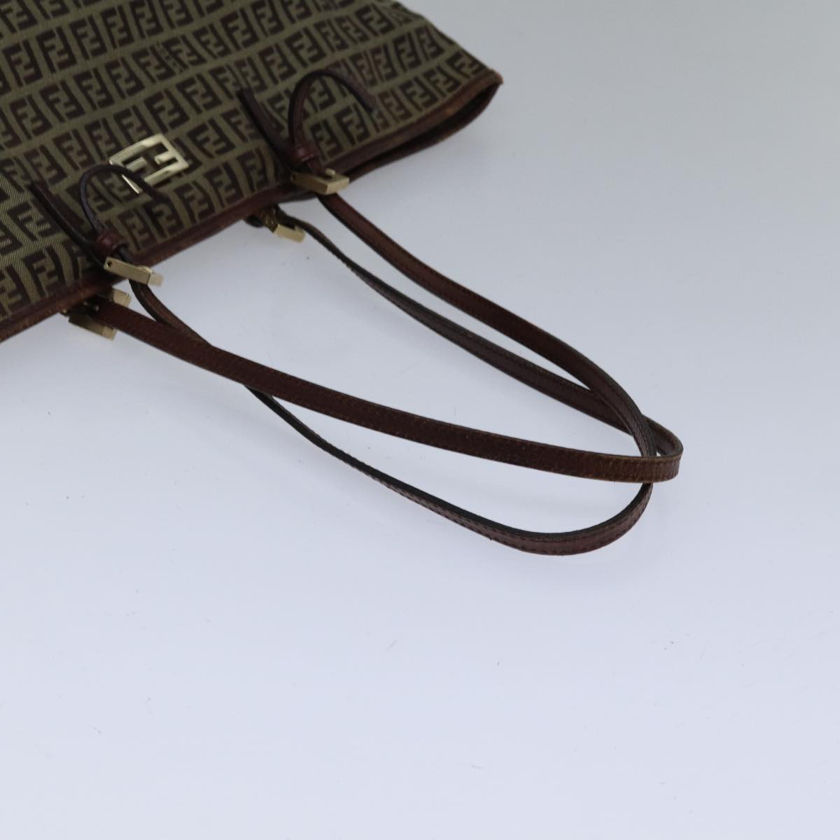 FENDI Zucchino Canvas Tote Bag Beige ac3257