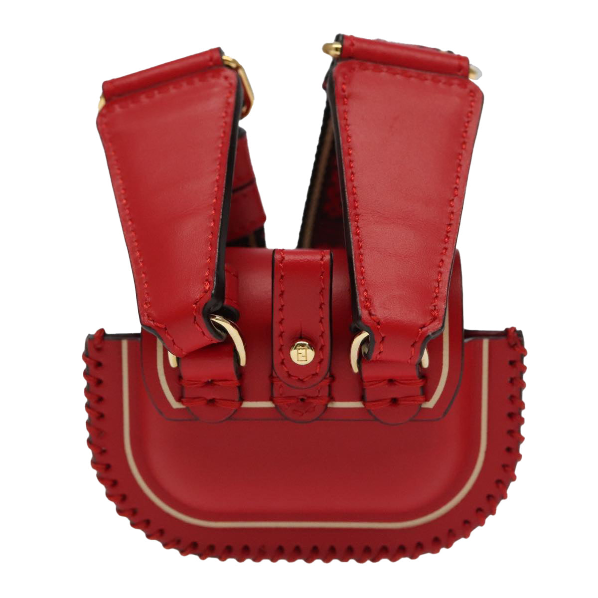 FENDI AirPods case Pouch Leather Red ac3375