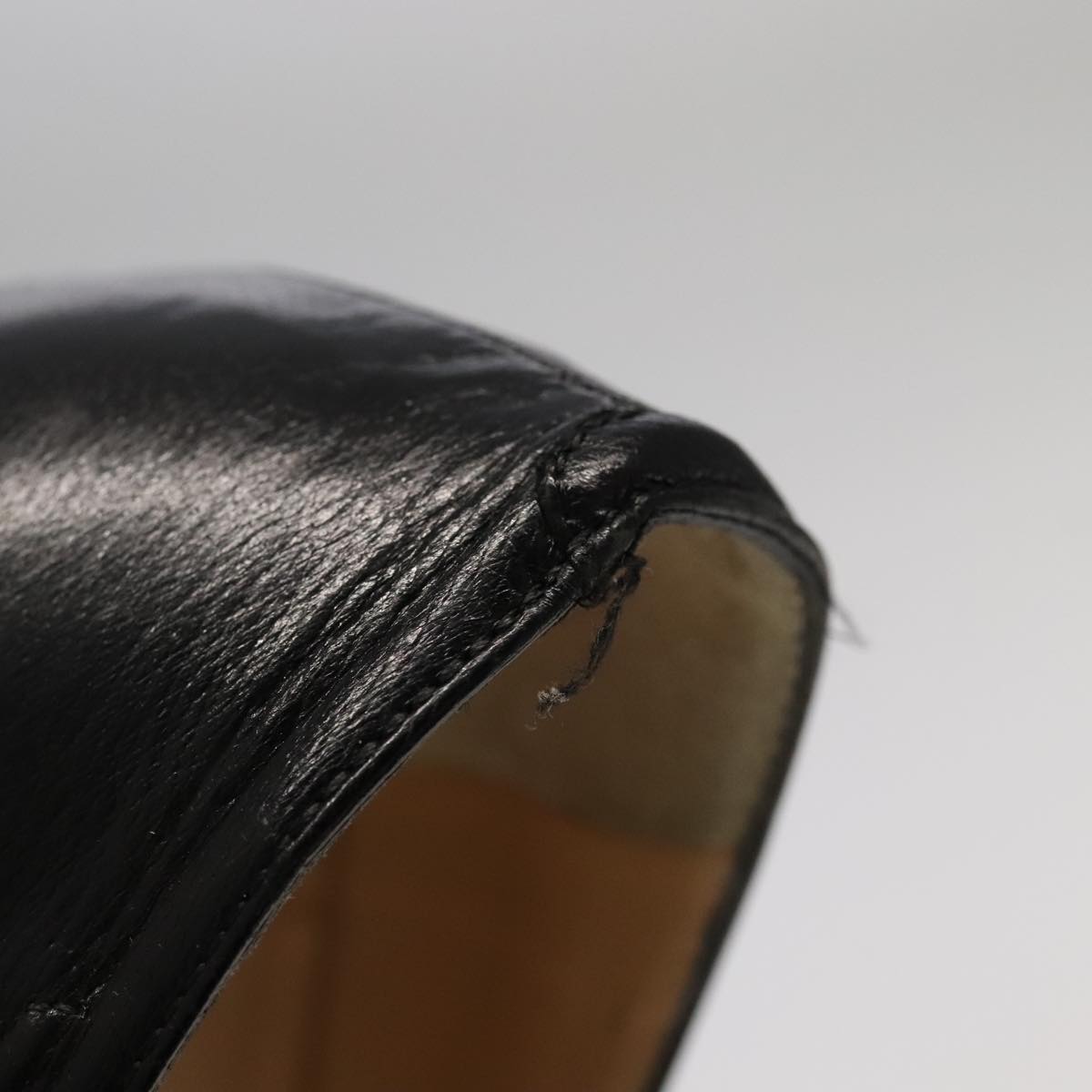 CHANEL High heels Lamb Skin 36 1/2C Black CC ac3409