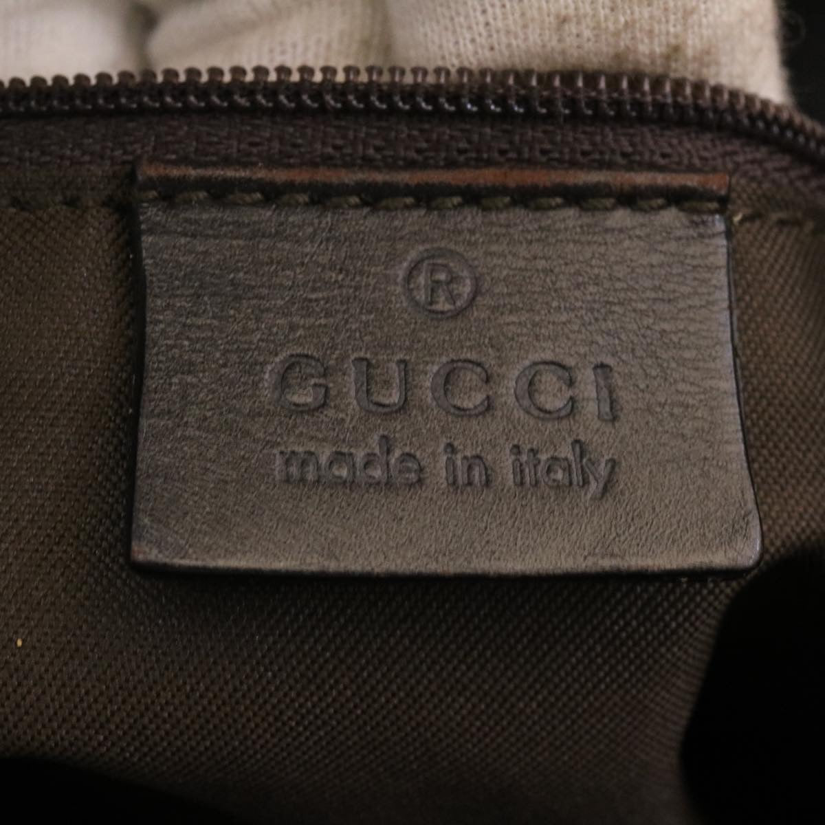 GUCCI GG Canvas Shoulder Bag Canvas Brown ac587