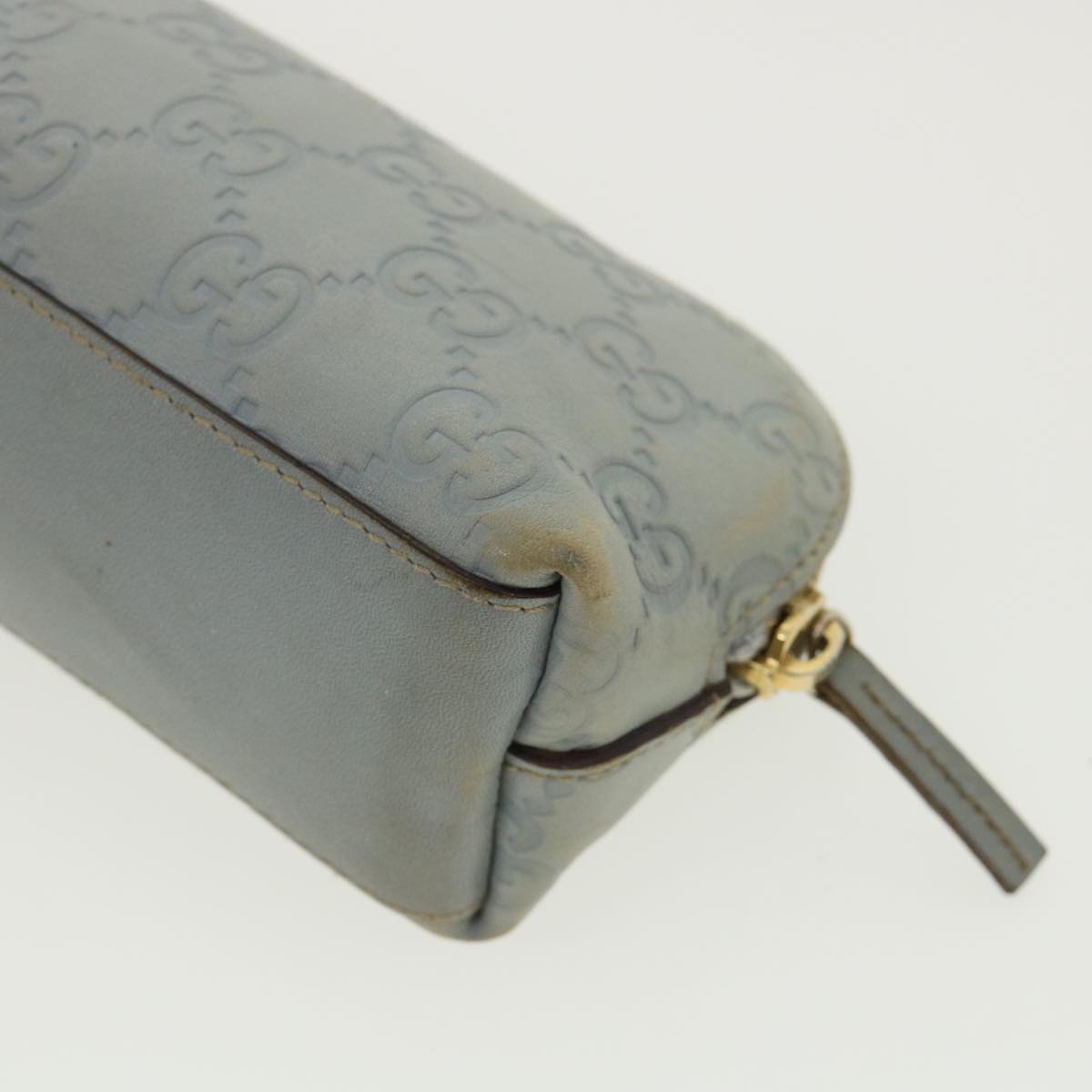 GUCCI GG Canvas Guccissima Pouch Blue ac961
