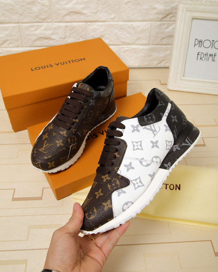 GLM - LUV GLMnogram Denim Brown And Gray Sneaker