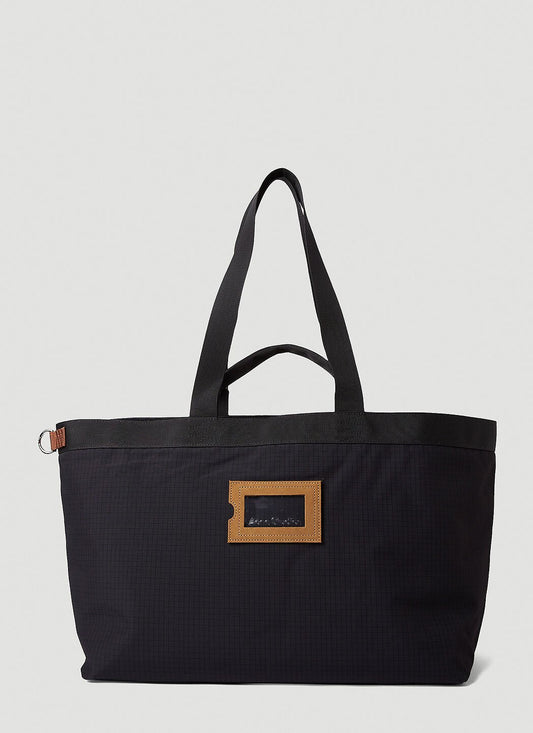 Acne Studios Men Tonal Check Tote Bag