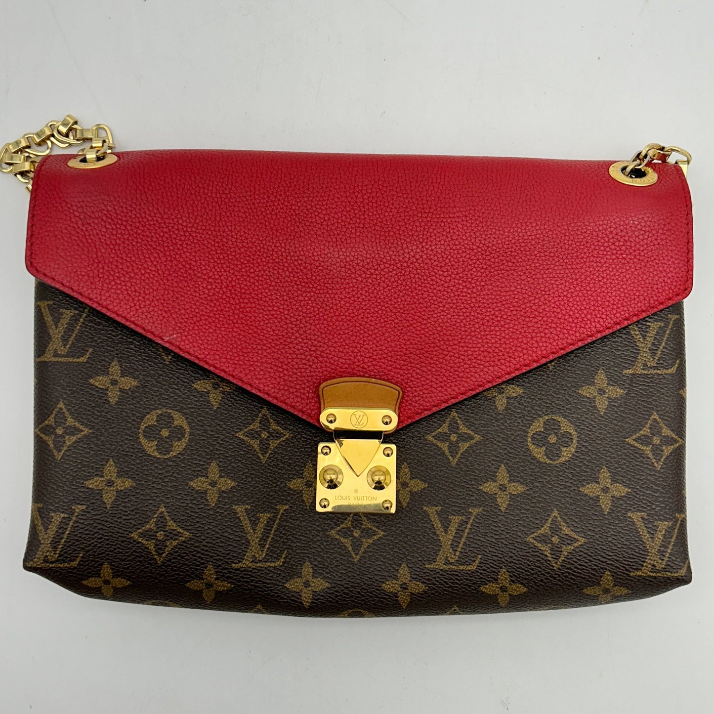 LOUIS VUITTON Monogram Pallas Chain Cherry 2100301162075