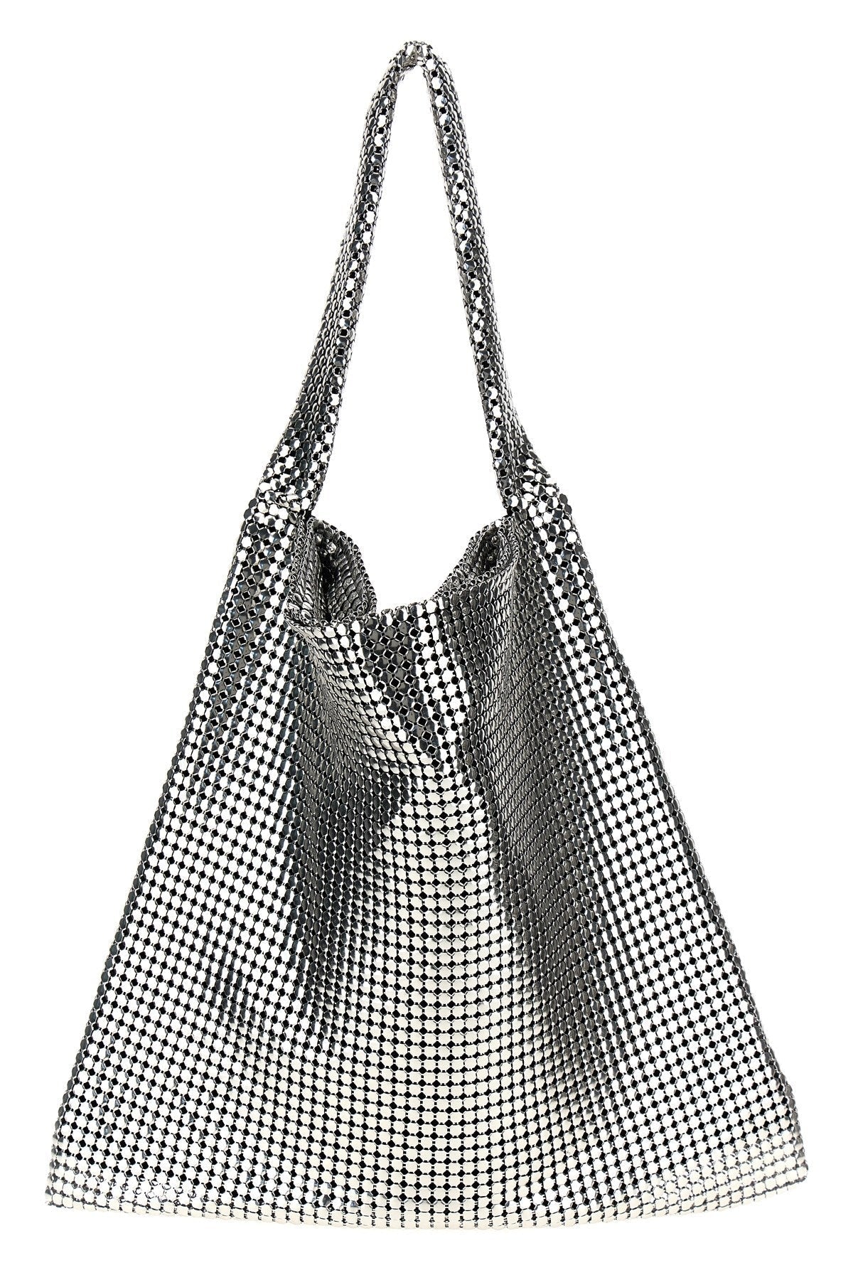 Rabanne Women 'Silver Pixel Metallic' Shopping Bag