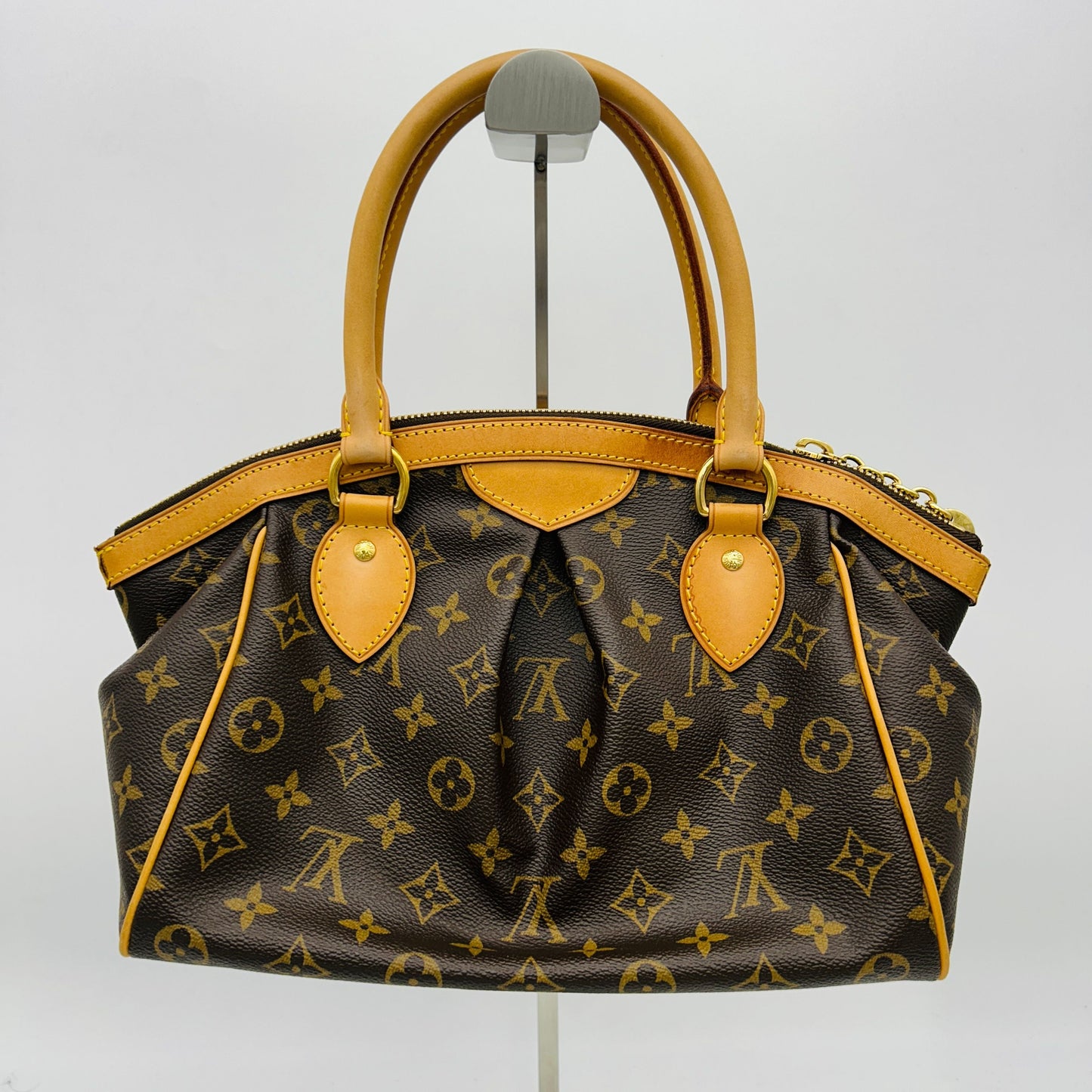 LOUIS VUITTON Tivoli PM Brown Monogram Leather Women's Shoulder Bag GP10180816