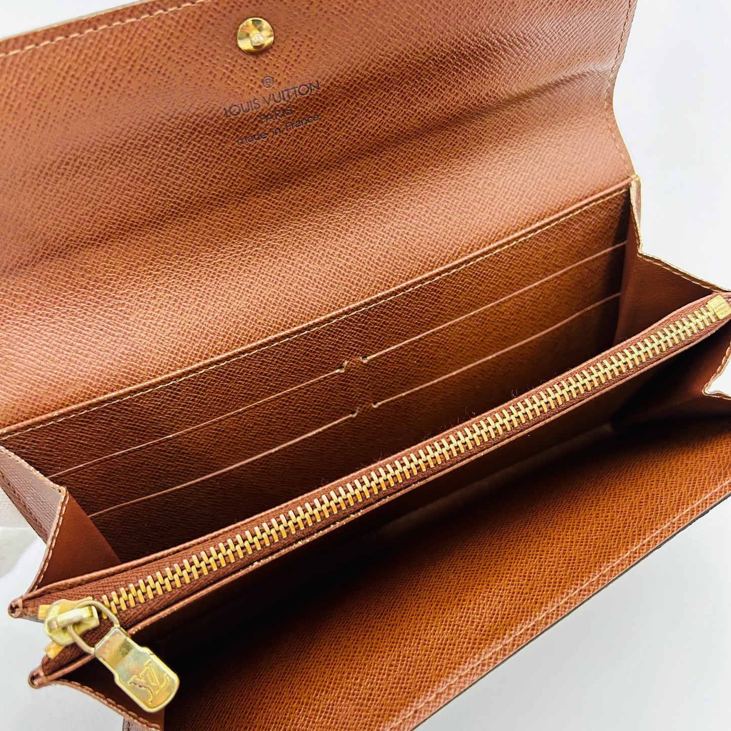 LOUIS VUITTON Porte Monnaie Credit Long Walllet GP10171145