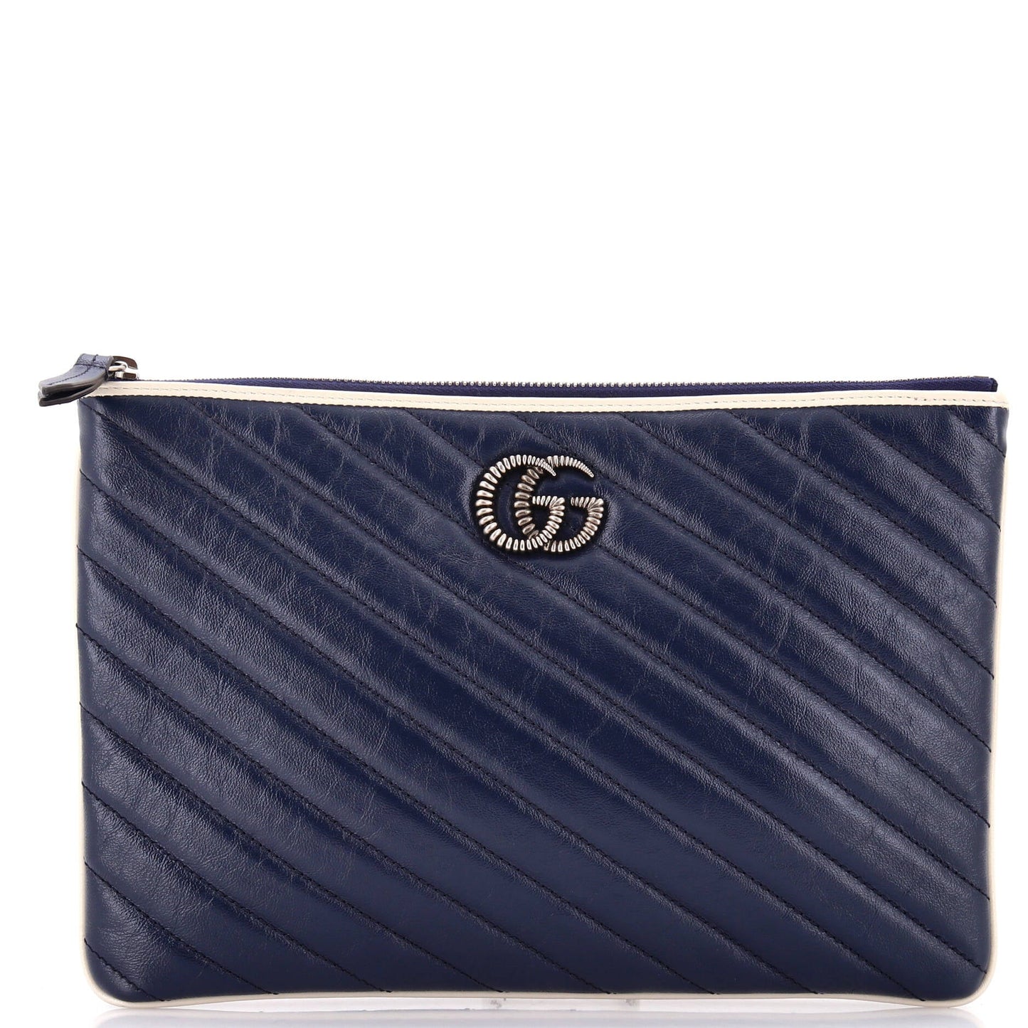 GG Marmont Pouch Diagonal Quilted Leather