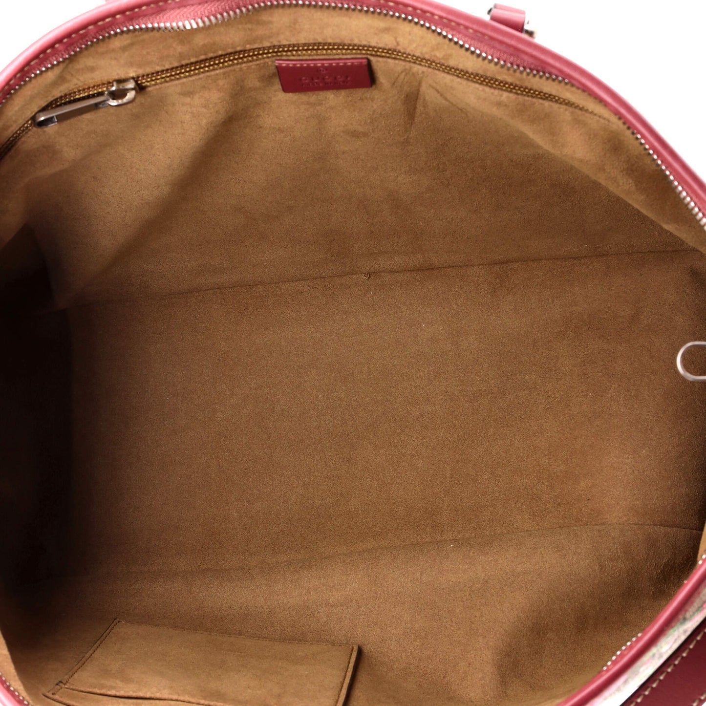 Convertible Zip Tote Blooms Print GG Coated Canvas Large