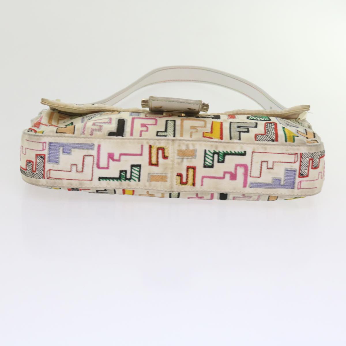 FENDI Zucca Canvas Mamma Baguette Shoulder Bag Multicolor ai670