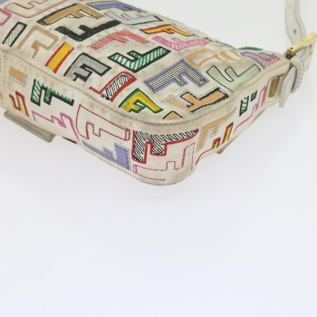 FENDI Zucca Canvas Mamma Baguette Shoulder Bag Multicolor ai670