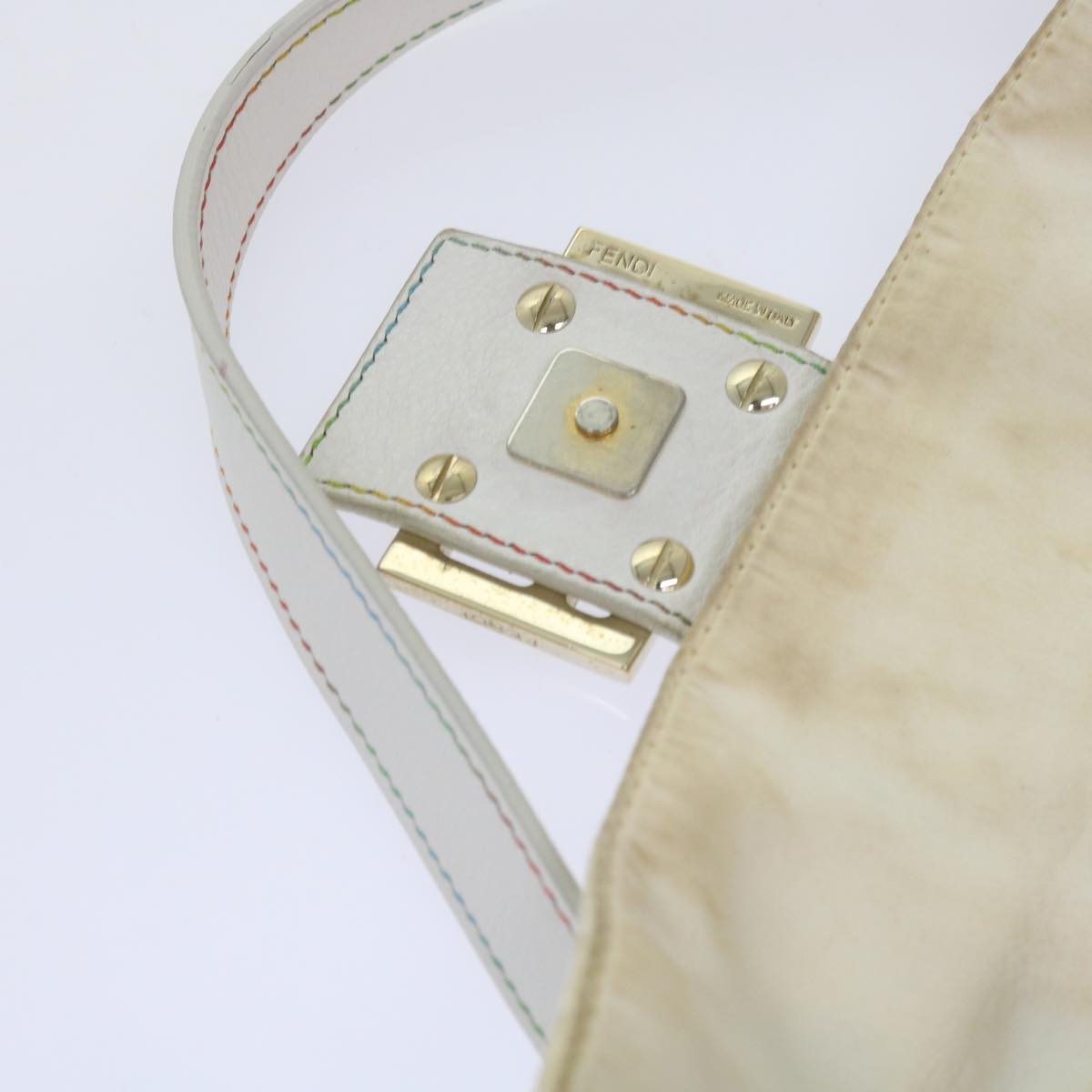 FENDI Zucca Canvas Mamma Baguette Shoulder Bag Multicolor ai670