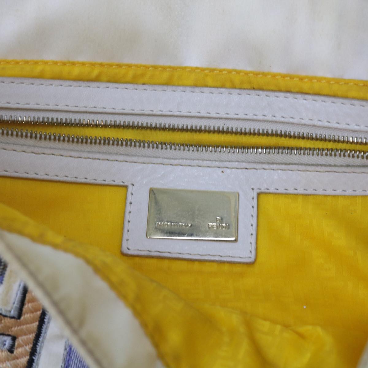 FENDI Zucca Canvas Mamma Baguette Shoulder Bag Multicolor ai670