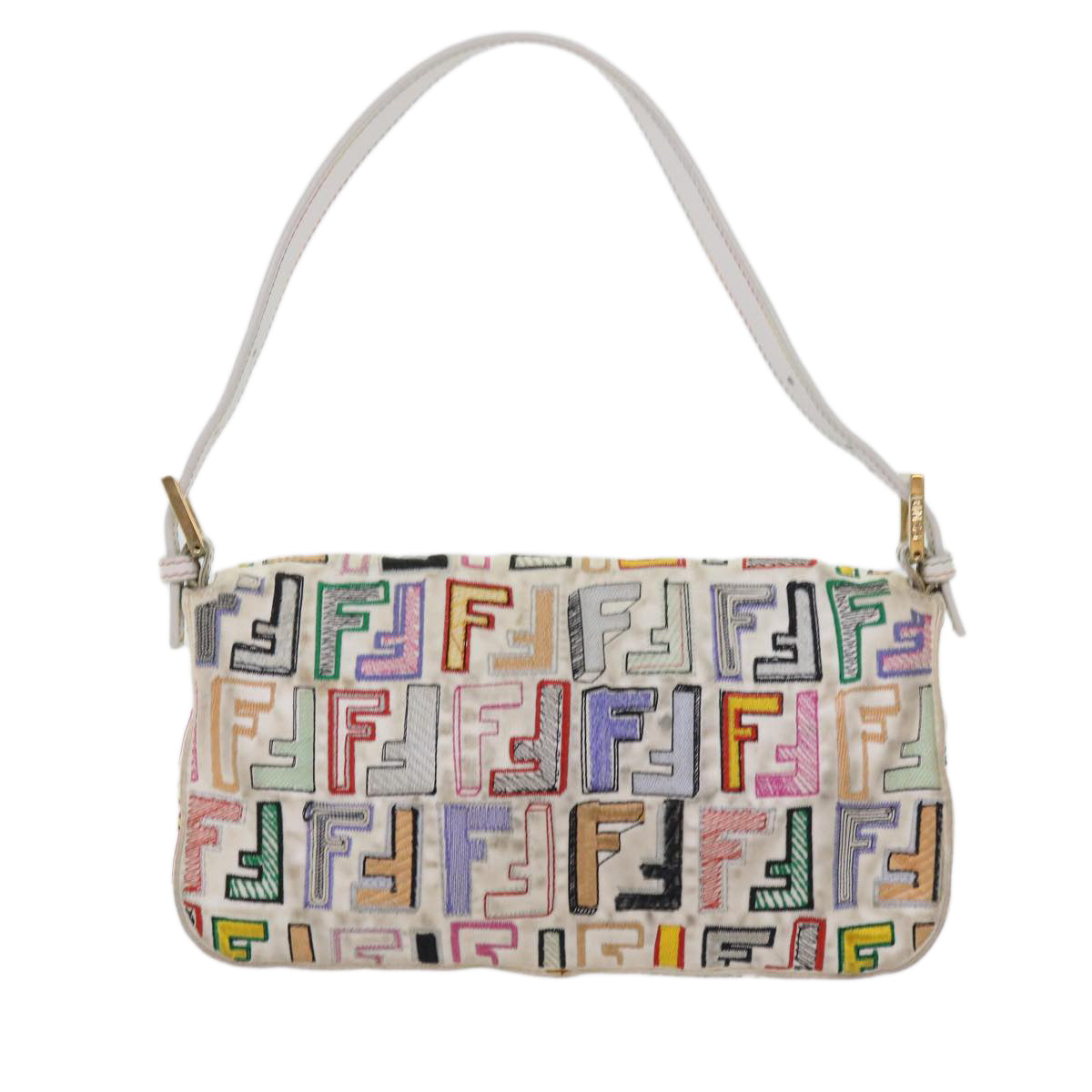 FENDI Zucca Canvas Mamma Baguette Shoulder Bag Multicolor ai670