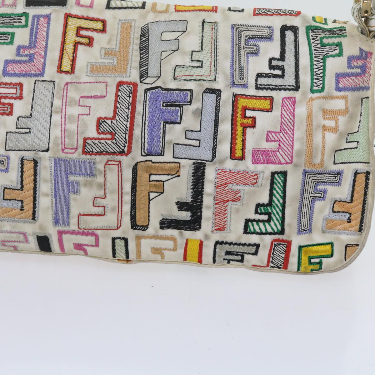 FENDI Zucca Canvas Mamma Baguette Shoulder Bag Multicolor ai670