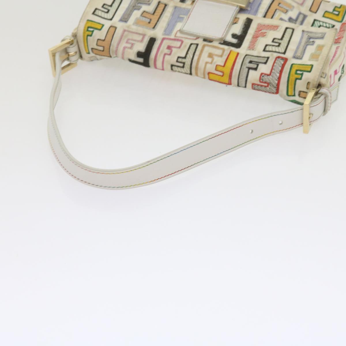 FENDI Zucca Canvas Mamma Baguette Shoulder Bag Multicolor ai670