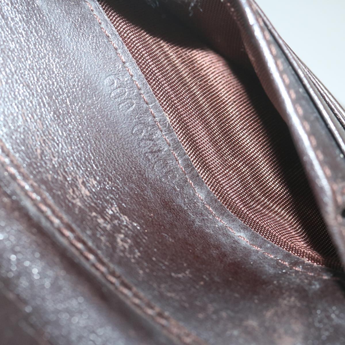 FENDI Zucca Canvas Wallet Black Brown ai711