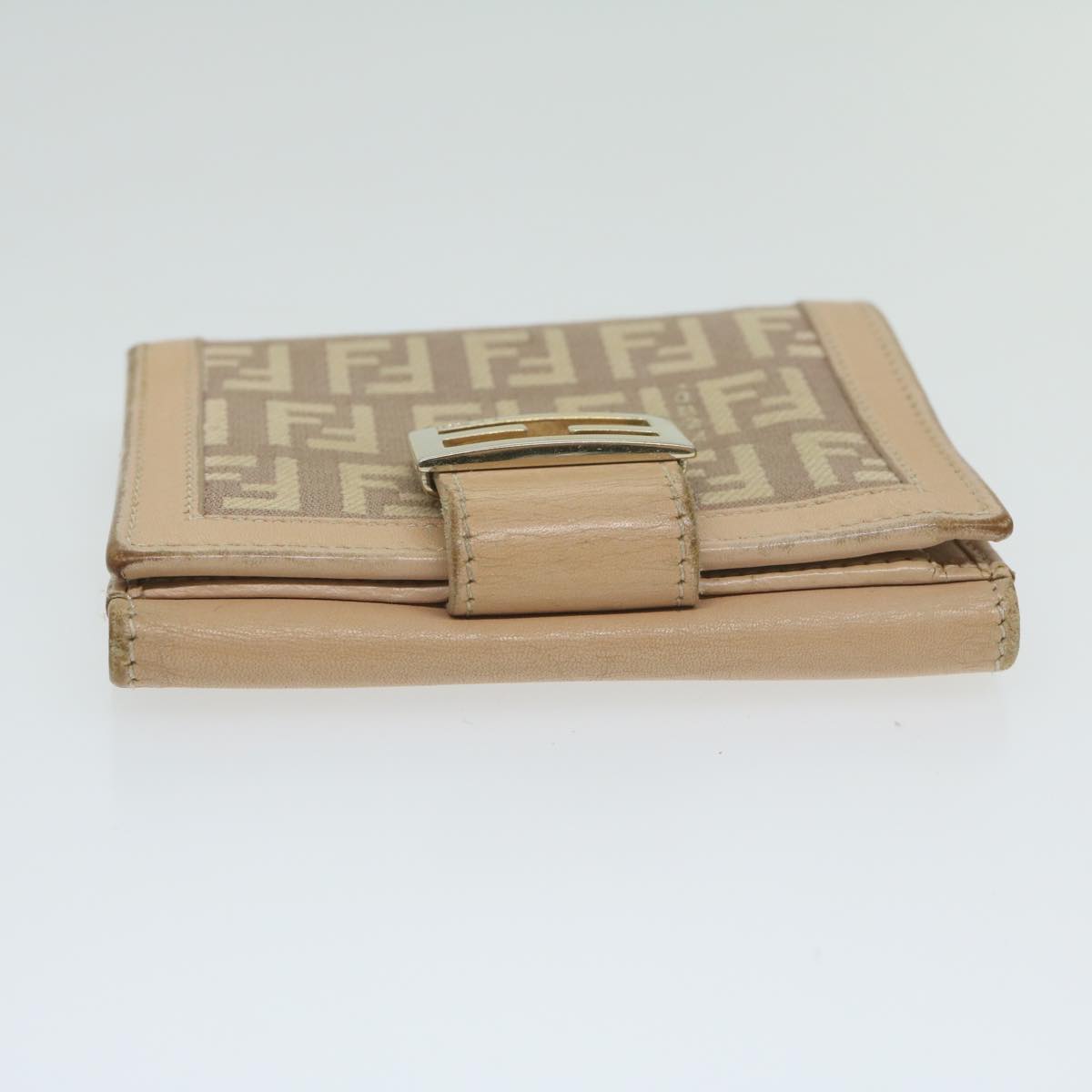 FENDI Zucchino Canvas Mamma Wallet Beige ai712