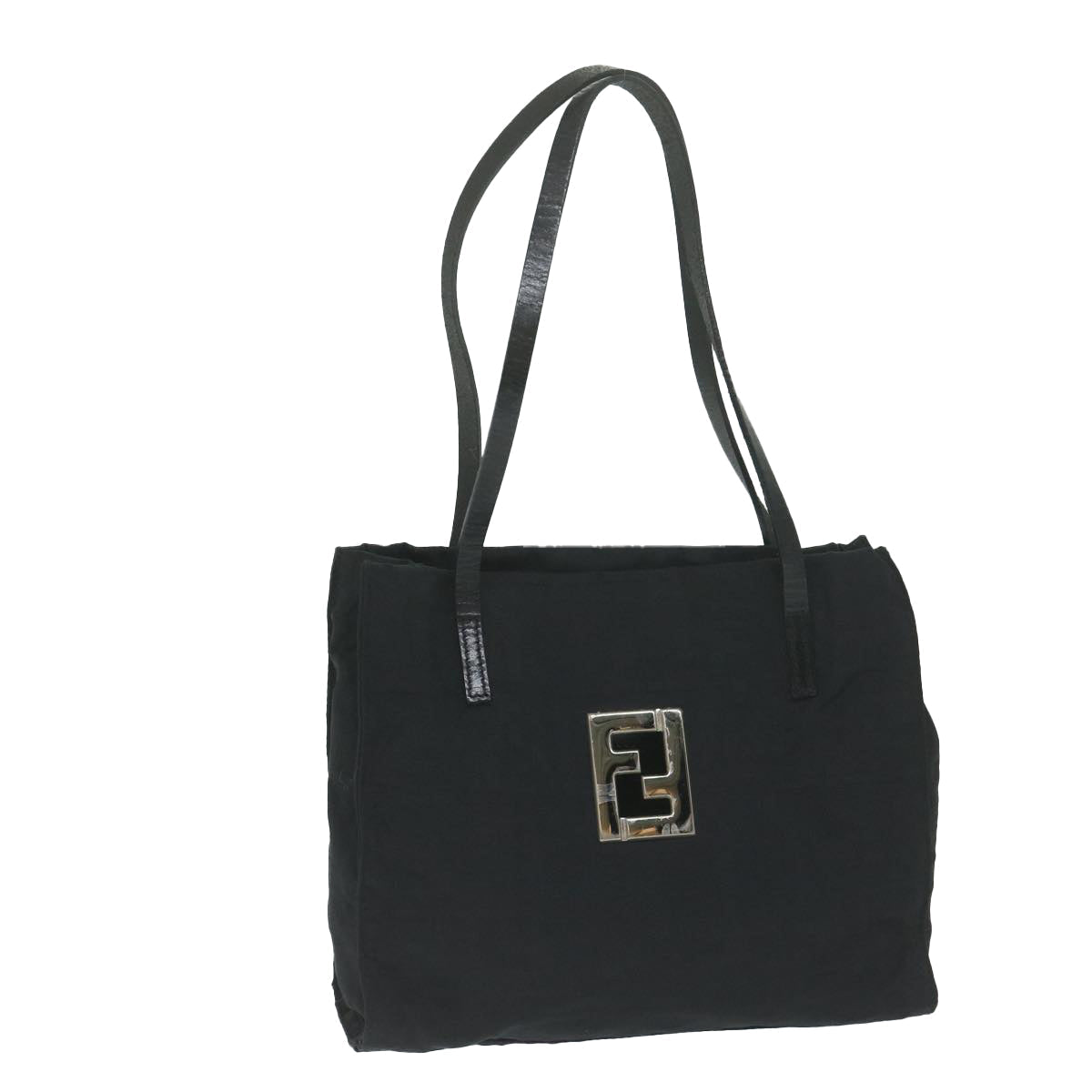 FENDI Zucca Canvas Hand Bag Black ai742