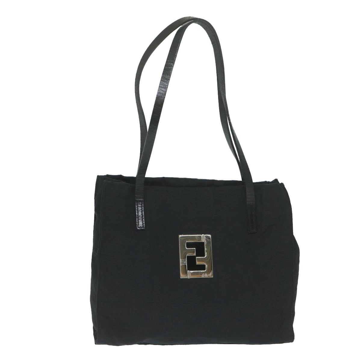 FENDI Zucca Canvas Hand Bag Black ai742