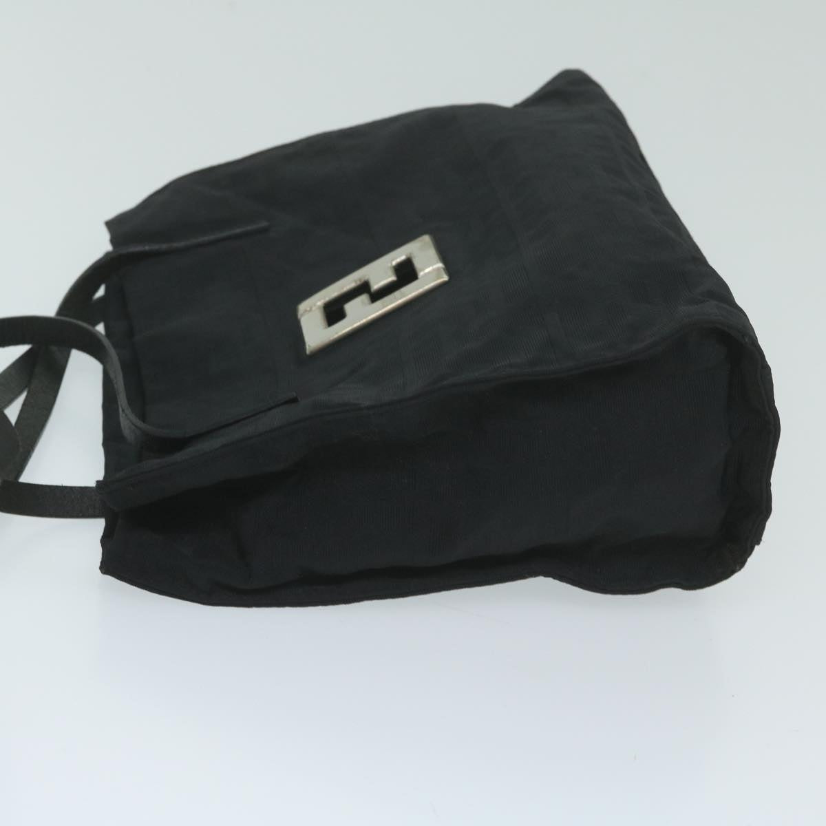 FENDI Zucca Canvas Hand Bag Black ai742