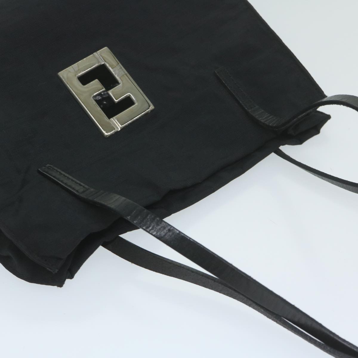 FENDI Zucca Canvas Hand Bag Black ai742