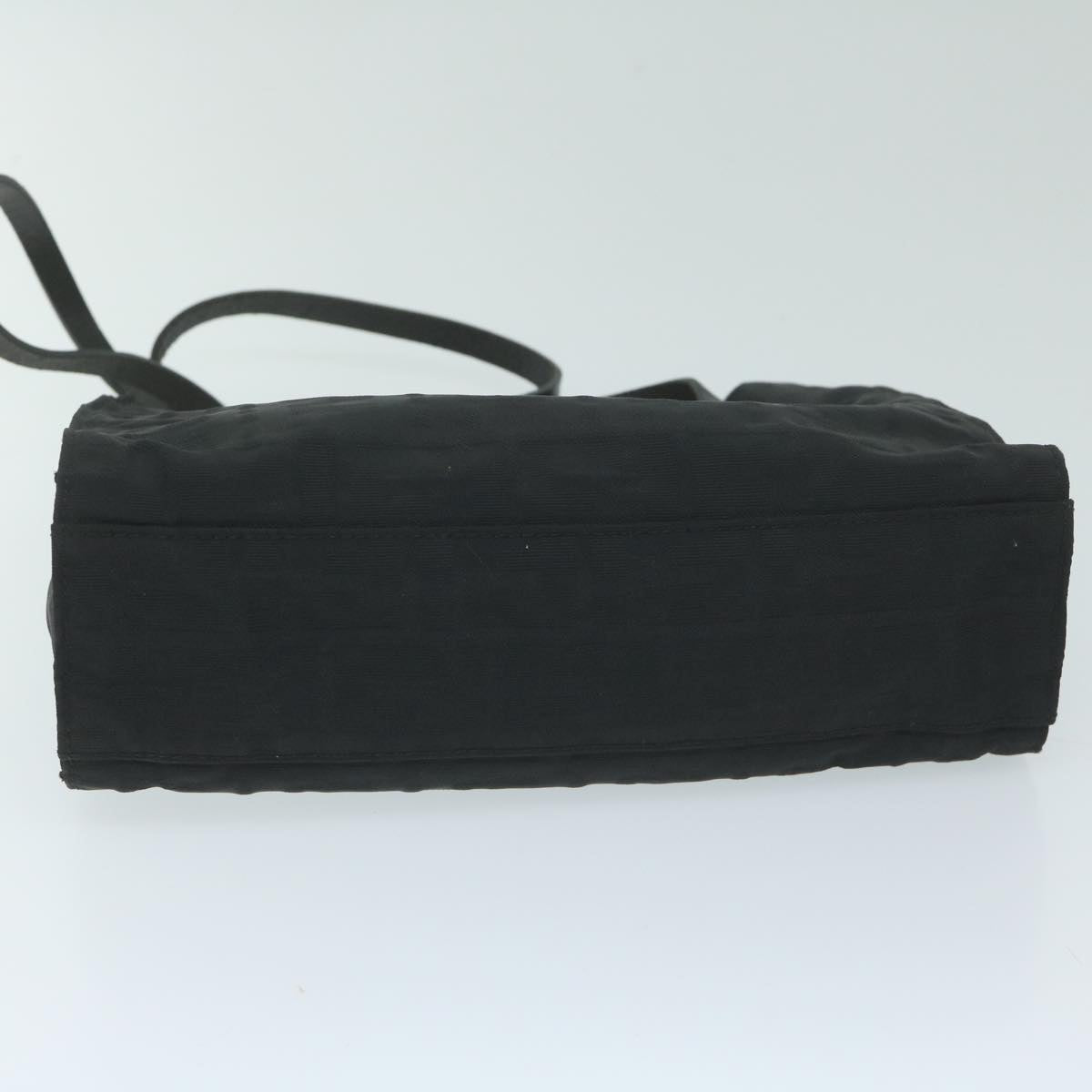 FENDI Zucca Canvas Hand Bag Black ai742