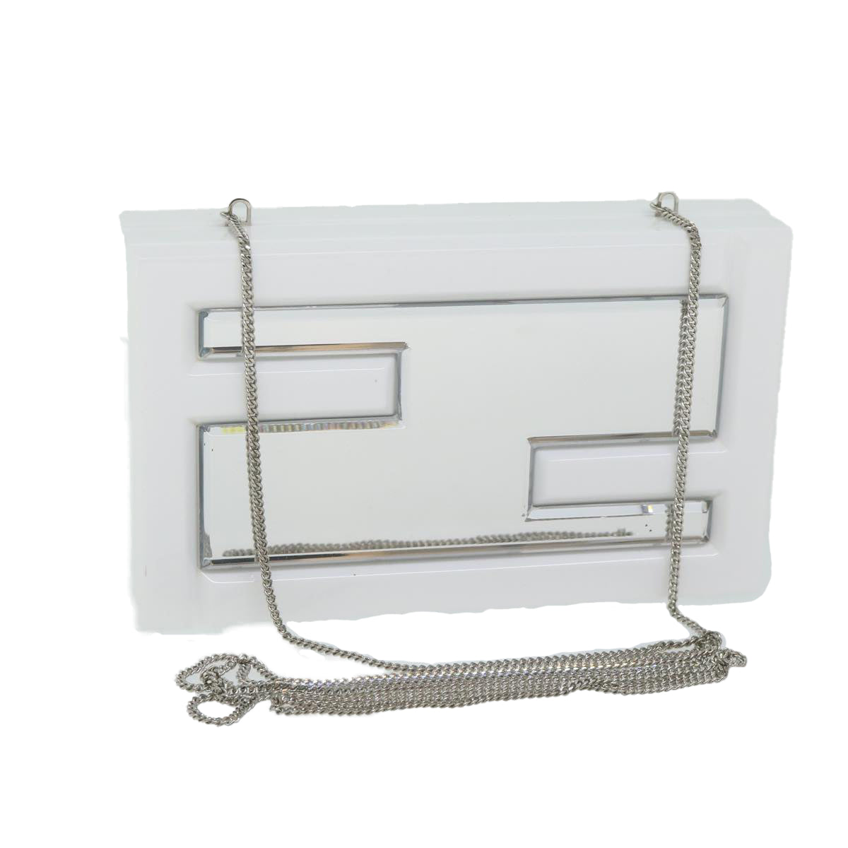 FENDI Shoulder Bag Plastic White ai758
