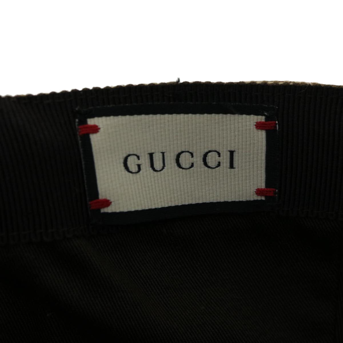 GUCCI Web Sherry Line GG Canvas Cap Beige Red Green 200035539517 am3157