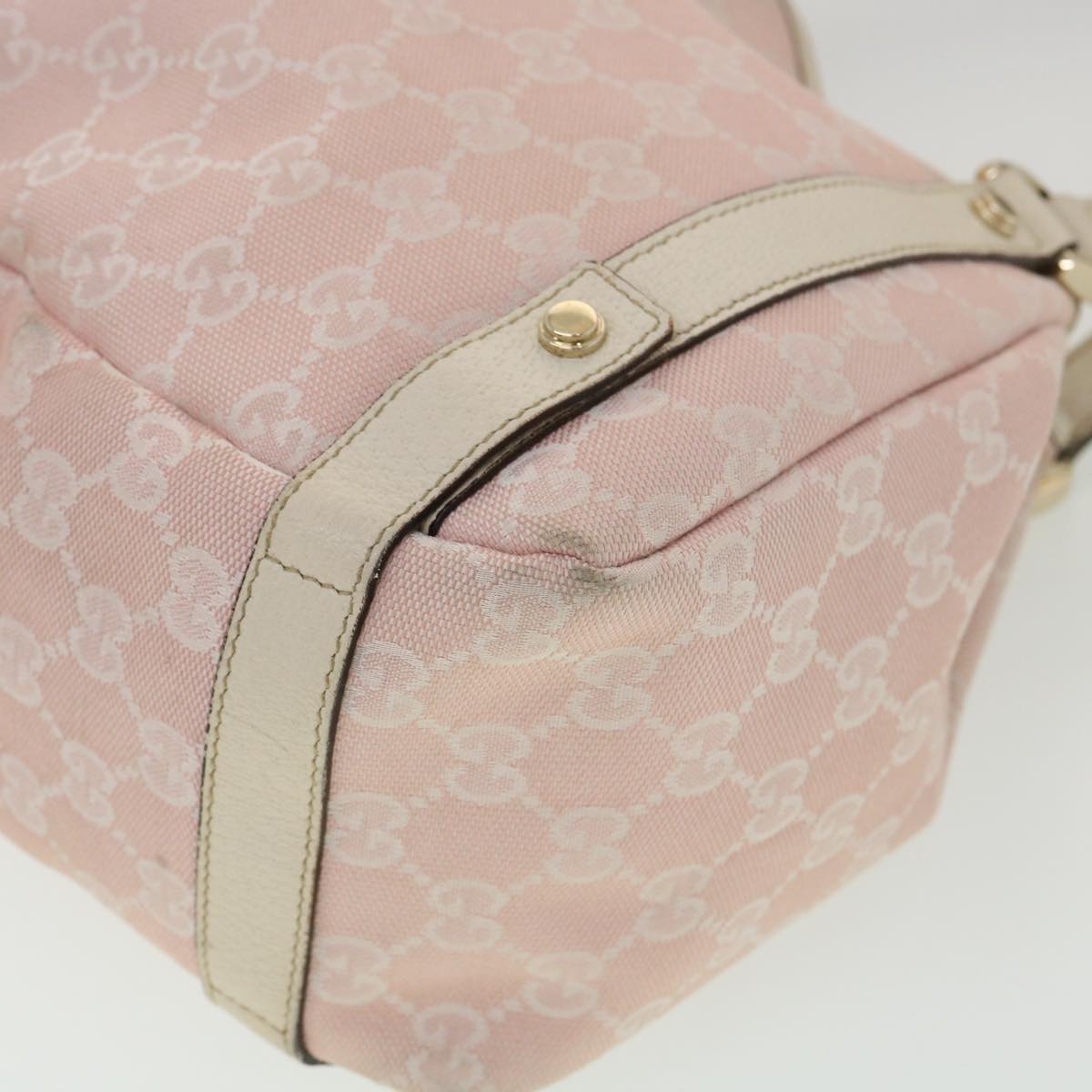 GUCCI GG Canvas Tote Bag Pink 1307363444 am3171