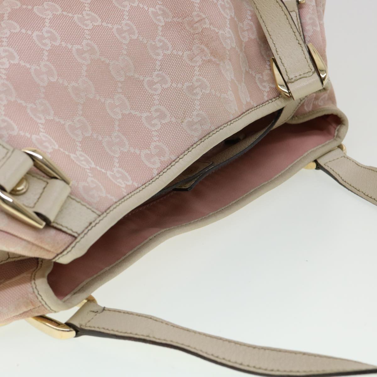 GUCCI GG Canvas Tote Bag Pink 1307363444 am3171