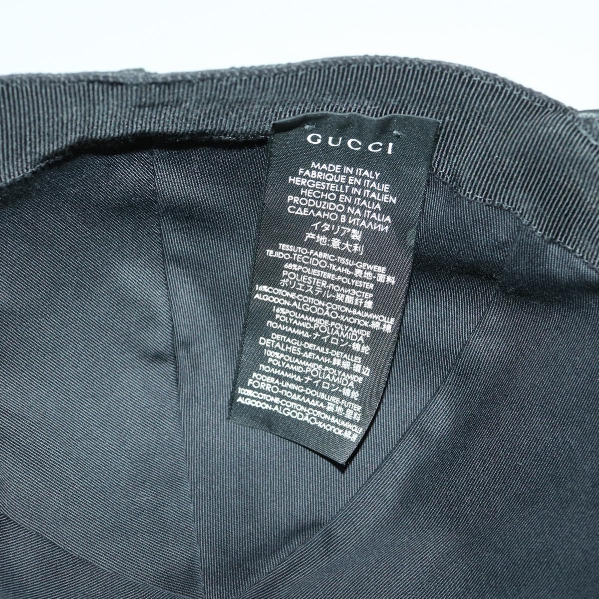 GUCCI Web Sherry Line GG Canvas Cap Black Green Red am3211