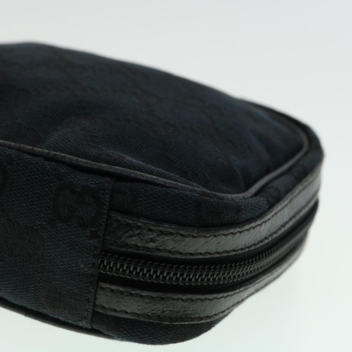 GUCCI GG Canvas Pouch 2Set Black Beige am3271