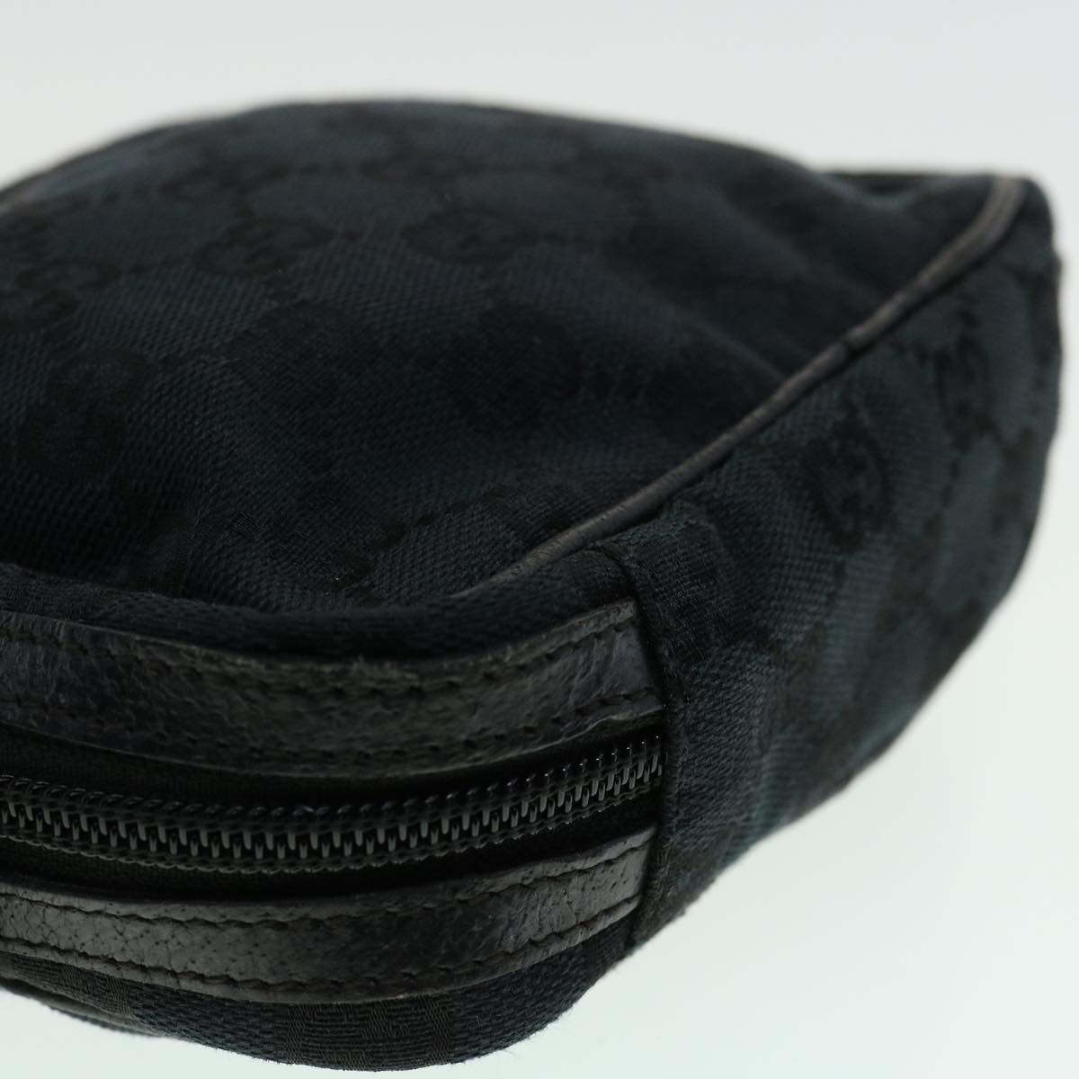 GUCCI GG Canvas Pouch 2Set Black Beige am3271