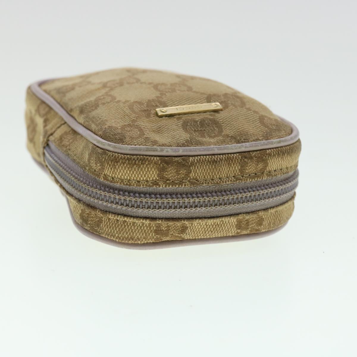 GUCCI GG Canvas Pouch 2Set Black Beige am3271